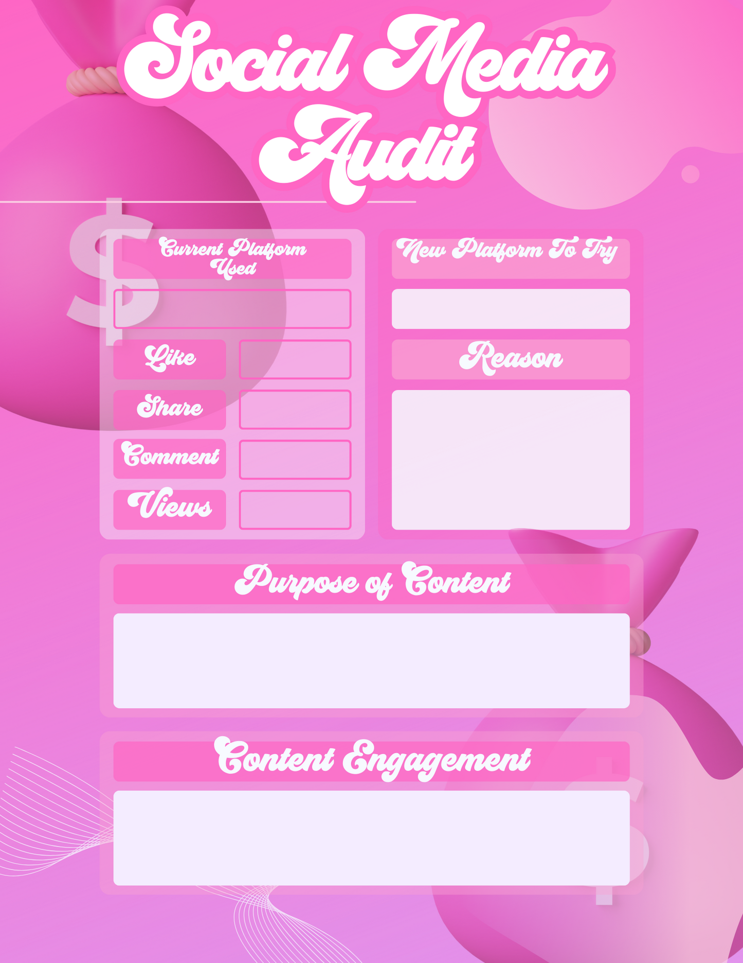 SOCIAL MEDIA AUDIT TEMPLATE